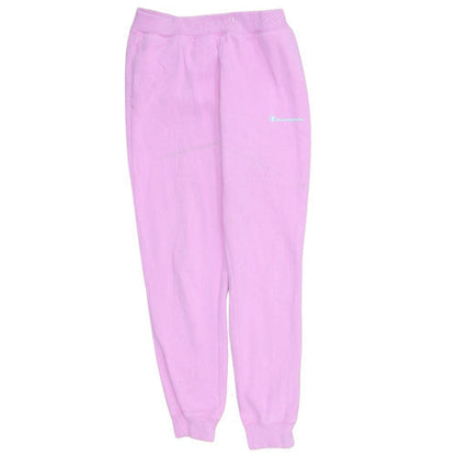 Champion Womens Pink Small Fleece Cuffed Sweatpants Casual Trousers