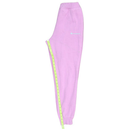 Champion Womens Pink Small Fleece Cuffed Sweatpants Casual Trousers