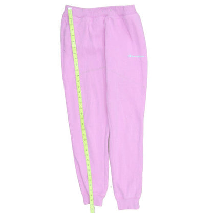 Champion Womens Pink Small Fleece Cuffed Sweatpants Casual Trousers