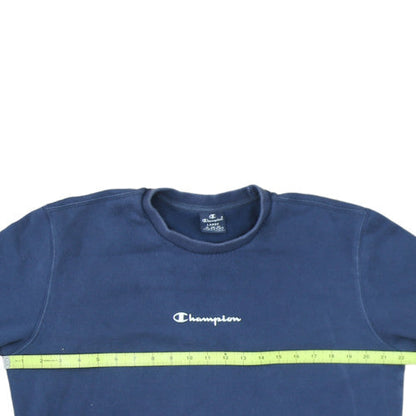 Champion Men's Blue Crew Neck Pullover Sweatshirt Size L