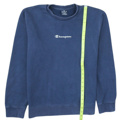Champion Men's Blue Crew Neck Pullover Sweatshirt Size L