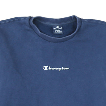 Champion Men's Blue Crew Neck Pullover Sweatshirt Size L