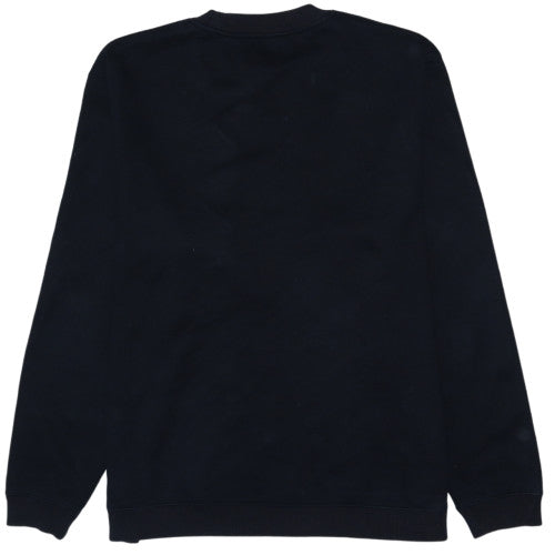 Fred Perry Men's Black Logo Crew Neck Sweatshirt Size L