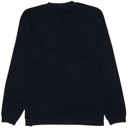 Fred Perry Men's Black Logo Crew Neck Sweatshirt Size L
