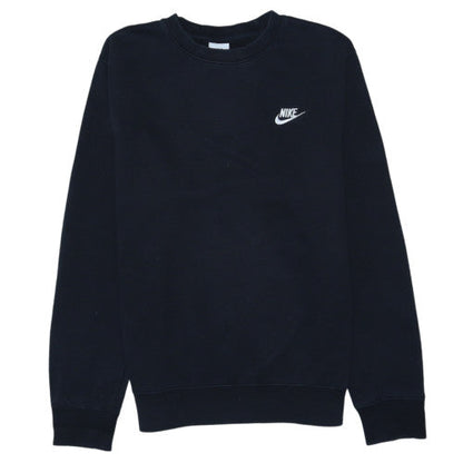 Nike Men's Black Small Pullover Fleece Sweatshirt Crew Neck