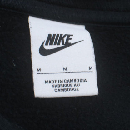 Nike Women's Black 1/2 Zip Sweatshirt Size M Cotton Fleece Pullover