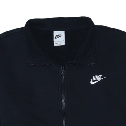 Nike Women's Black 1/2 Zip Sweatshirt Size M Cotton Fleece Pullover