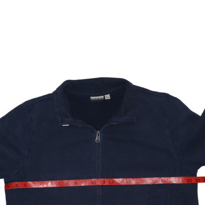 Napapijri Men’s Blue Full Zip Fleece Sweatshirt M