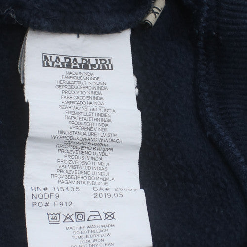 Napapijri Men’s Blue Full Zip Fleece Sweatshirt M