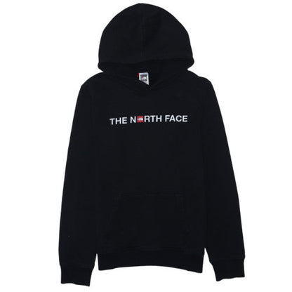 The North Face Boys Black XL Pullover Hoodie 100% Cotton Logo Sweatshirt