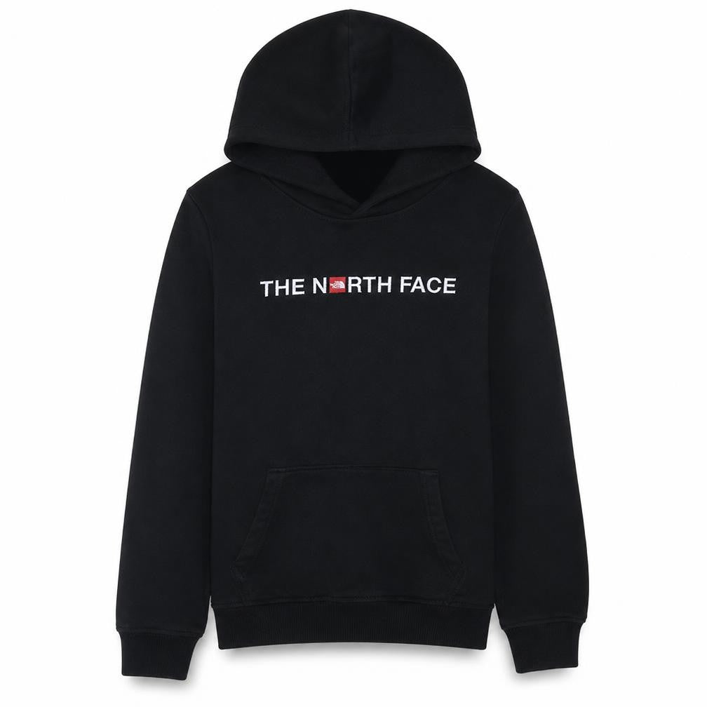 The North Face Boys Black XL Pullover Hoodie 100% Cotton Logo Sweatshirt