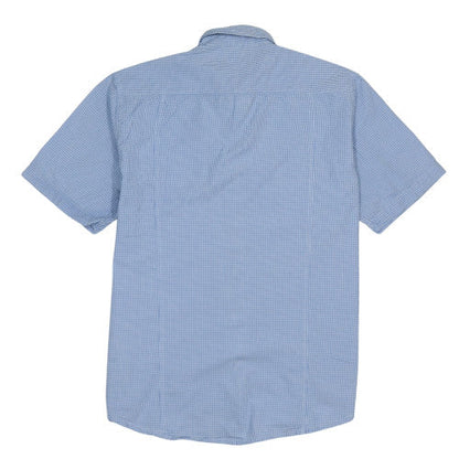 Robe di Kappa Men’s Blue Check Button-Down Cotton Shirt XL