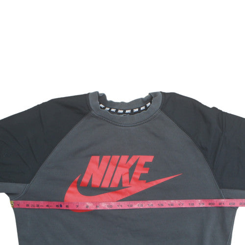 Nike Men's Grey Crew Neck Logo Pullover Sweatshirt M