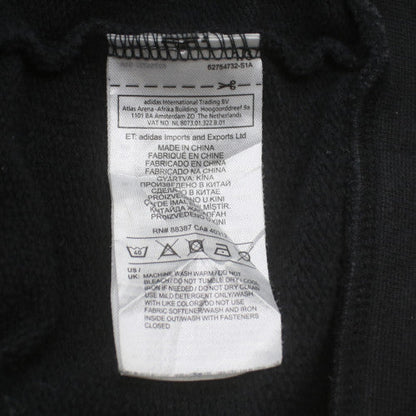 Adidas Womens Black XS Full Zip Hoodie Sweatshirt with Logo