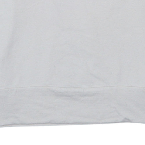 Emporio Armani EA7 Men's White Logo Crew Neck Sweatshirt Size L