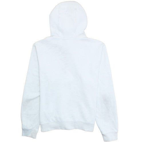 Nike Men's White Pullover Hoodie M Fleece Regular Fit