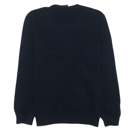 Champion Men's Black Pullover Sweatshirt Large Logo Crew Neck
