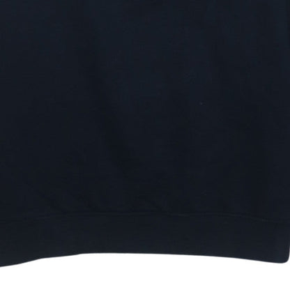 Champion Men's Black Pullover Sweatshirt Large Logo Crew Neck