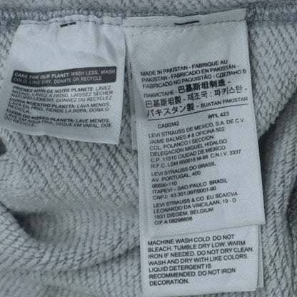 Levi's Men's Grey Pullover Hoodie L Regular Fit Fleece
