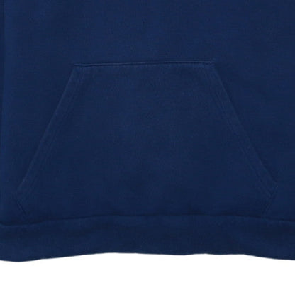 Adidas Mens Blue Pullover Hoodie Classic Fit Long Sleeve