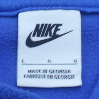 Nike Men's Blue Pullover Fleece Hoodie Size L Sportswear