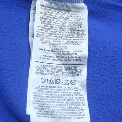 Nike Men's Blue Pullover Fleece Hoodie Size L Sportswear
