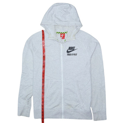 Nike Men's Grey Full Zip Hoodie XL Track & Field Sportswear