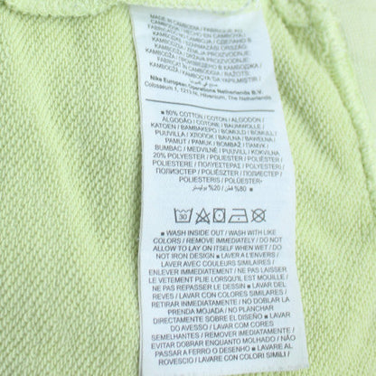 Nike Women Green Logo Crew Neck Long Sleeve Sweatshirt L