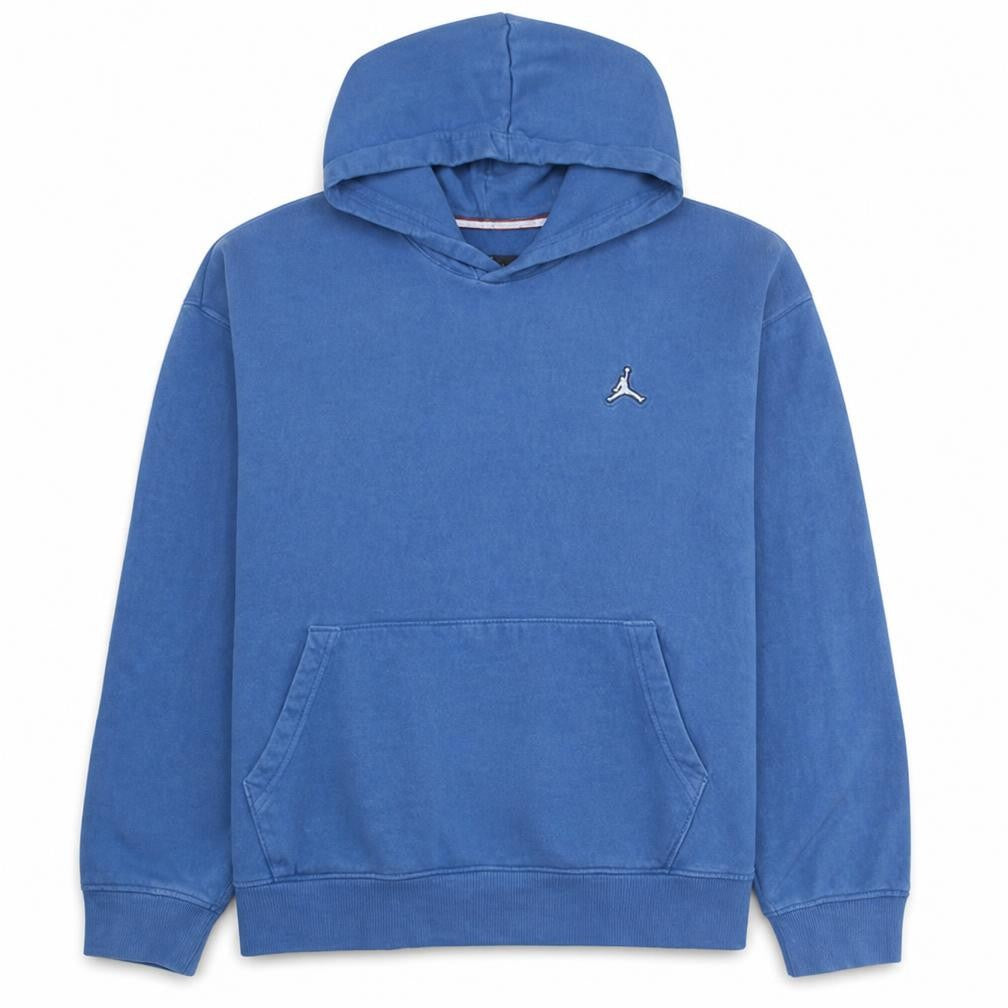 Jordan Men's Blue XL Pullover Hoodie with Logo - Classic Style