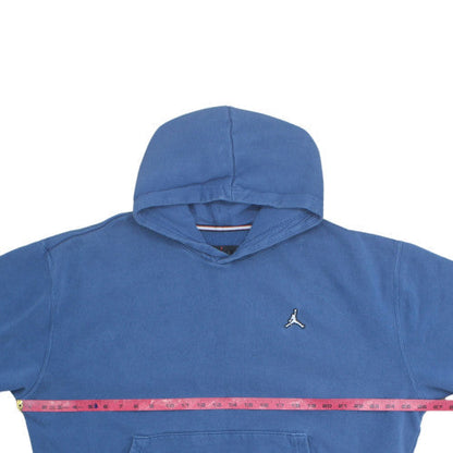 Jordan Men's Blue XL Pullover Hoodie with Logo - Classic Style