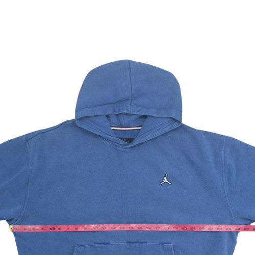 Jordan Men's Blue XL Pullover Hoodie with Logo - Classic Style