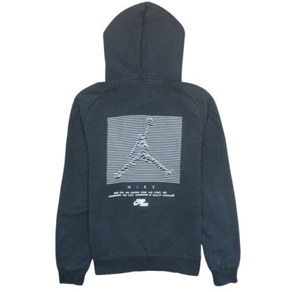 Nike Jordan Men's Blue Pullover Hoodie Size S Graphic Sports Fleece