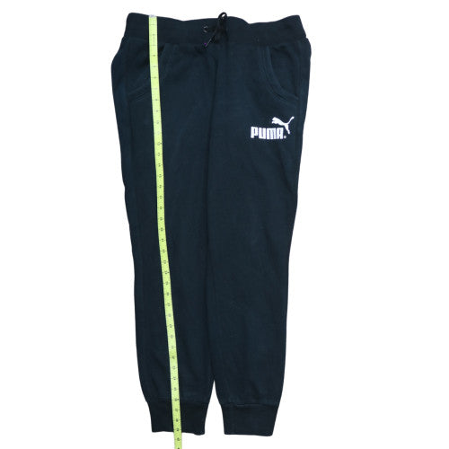 Puma Women's Black Jogger Trousers Size 18 Fleece Sport Style
