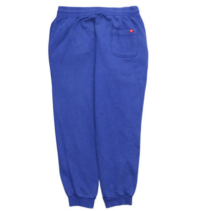 Nike Men's Blue Fleece Sweatpants L Elastic Waist Tapered Fit