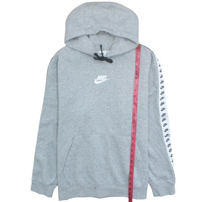 Nike Men's Grey Pullover Hoodie L Graphic Sports Fleece