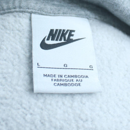 Nike Men's Grey Pullover Hoodie L Graphic Sports Fleece