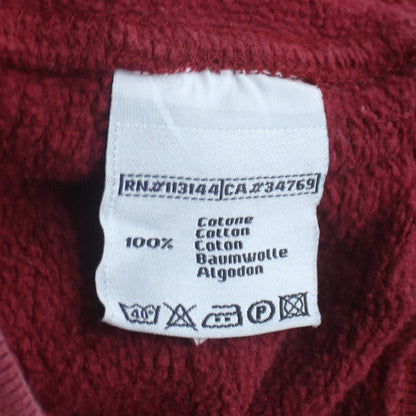Kappa Men’s Red AS Roma Full Zip Fleece Sweatshirt Size S