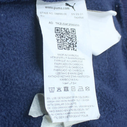 Puma Men's Blue XL Pullover Fleece Hoodie with Logo