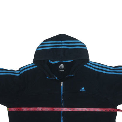 Adidas Mens Black 2XL Full Zip Hoodie Fleece Sportswear