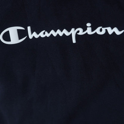 Champion Men's Black XL Pullover Hoodie with Logo Detail
