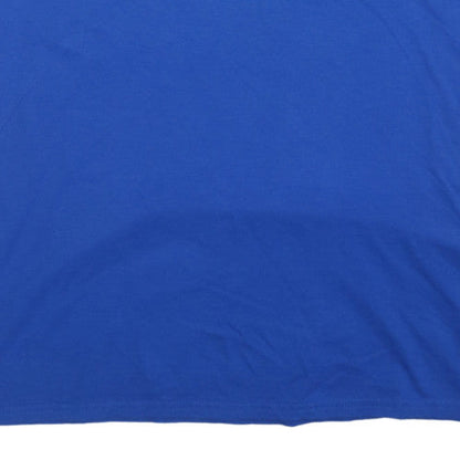 Reebok Men's Blue 2XL Crew Neck Graphic Patriotic Sports T-Shirt