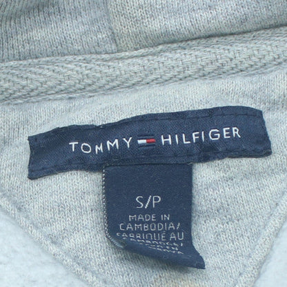 Tommy Hilfiger Women's Grey Full Zip Hoodie Size S Relaxed Fit