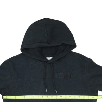 Puma Men's Black Pullover Hoodie Small Regular Fit Fleece
