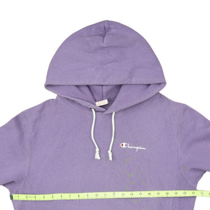 Champion Womens Purple Pullover Hoodie Medium 100% Cotton Reverse Weave