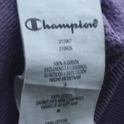 Champion Womens Purple Pullover Hoodie Medium 100% Cotton Reverse Weave