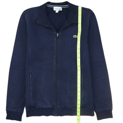 Lacoste Sport Men's Navy Full Zip Sweatshirt M Cotton Blend