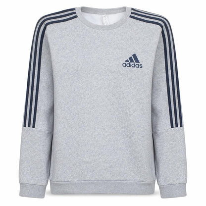 Adidas Mens Grey Crew Neck Pullover Fleece Sweatshirt M