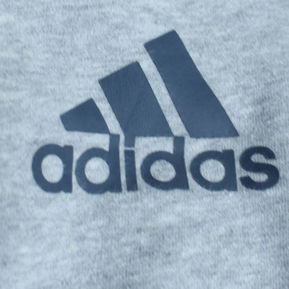 Adidas Mens Grey Crew Neck Pullover Fleece Sweatshirt M