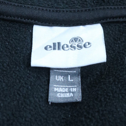 Ellesse Men’s Grey L 1/4 Zip Pullover Hoodie Fleece Sweatshirt