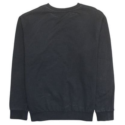 Timberland Men Black XL Pullover Sweatshirt Logo Fleece Crew Neck